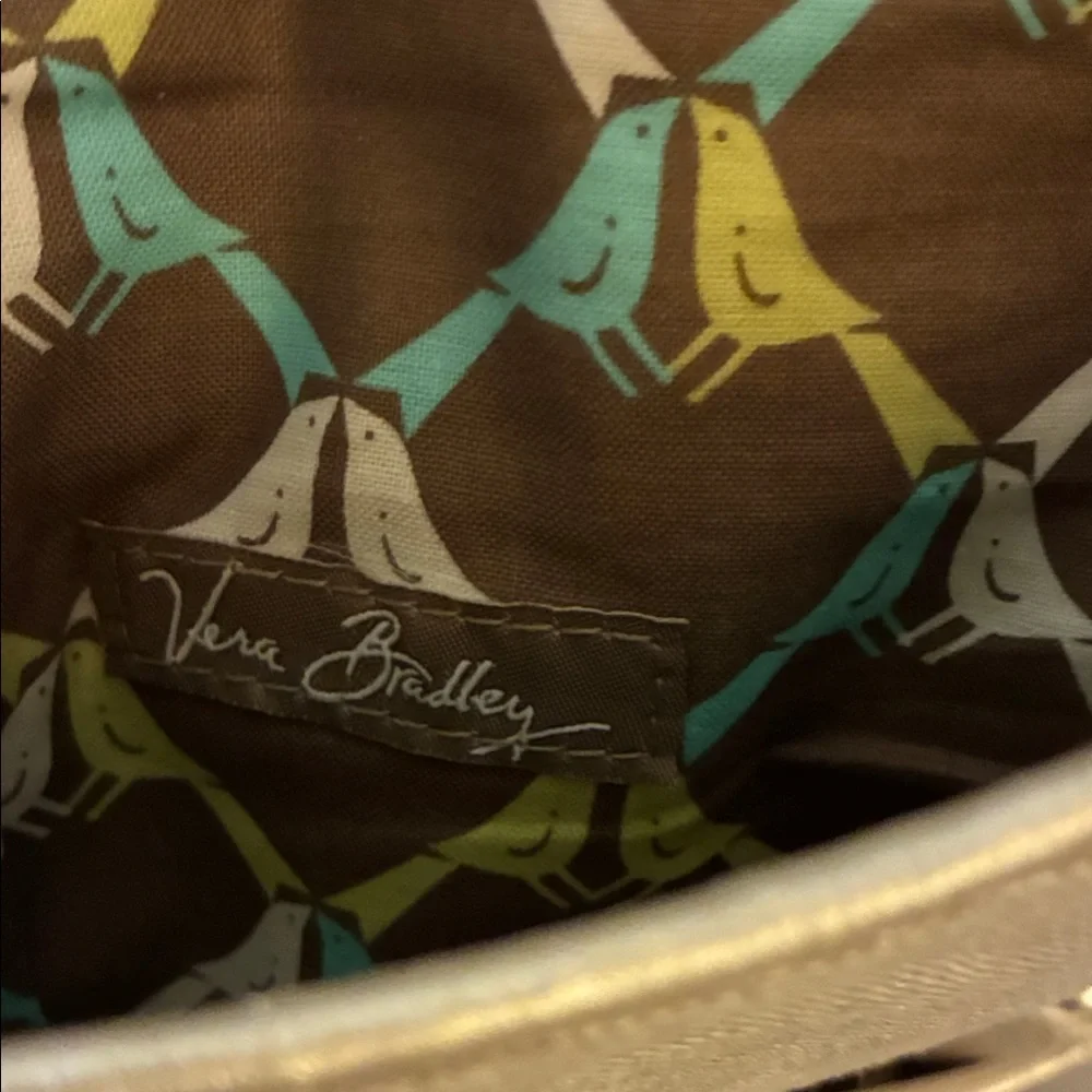 Vera Bradley Beige‎ Clutch and Wallet with Blue Bird Design